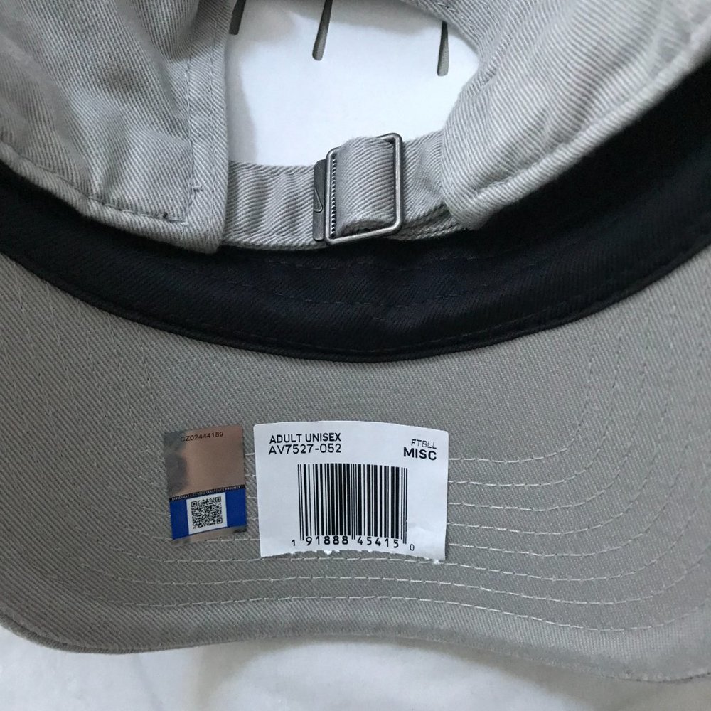NEW Nike Heritage 86 Cotton Cap Penn State Lion Head Logo Adjustable Gray Hat - Picture 9 of 11